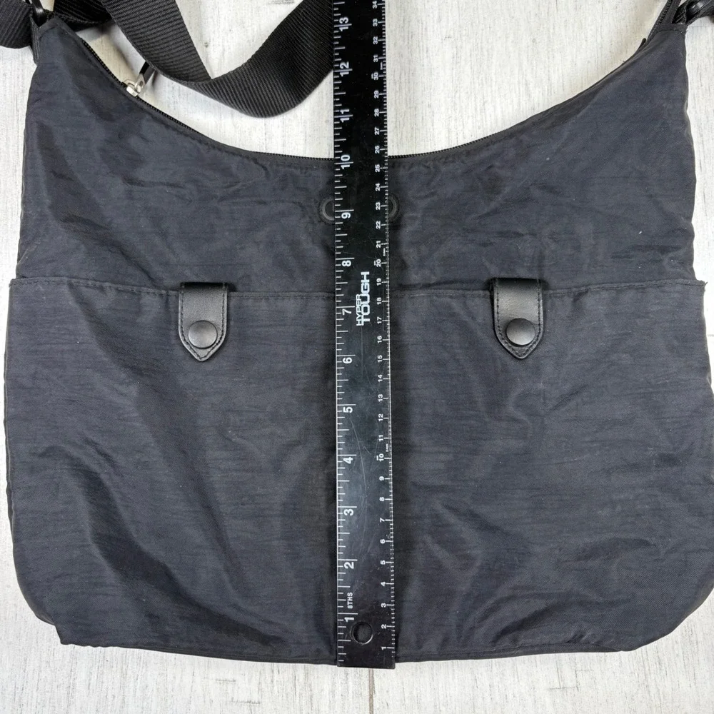 Baggallini Crossbody Bag Black Large Excellent Nylon Adjustable Strap Travel